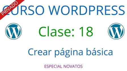 crear una página básica