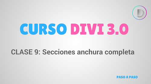 Secciones de anchura completa divi