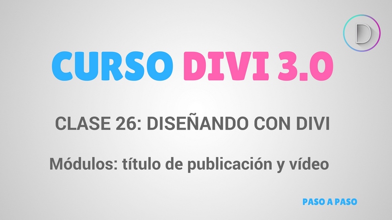 Módulos_ titulo de publicación y vídeo