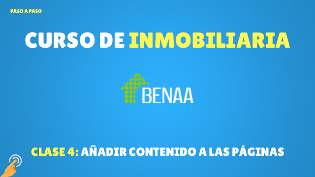Añadir contenido a las páginas