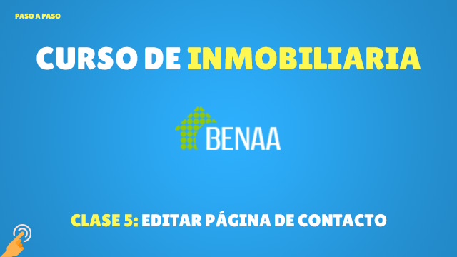 Editar página de contacto