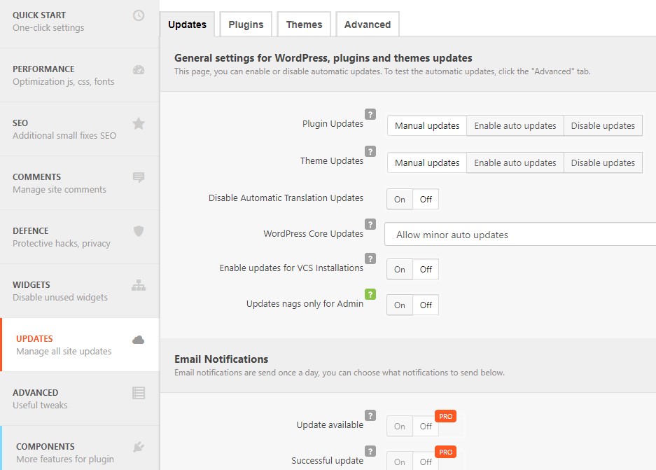 actualizaciones wordpress