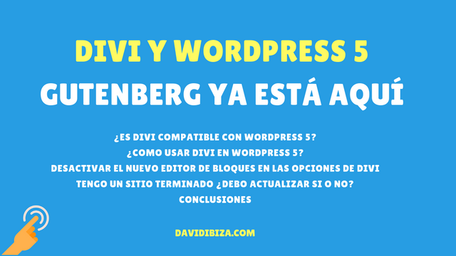 Divi en WordPress 5 – Gutenberg ya está aquí