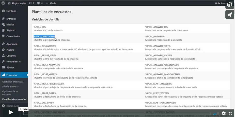 como añadir encuestas a wordpress