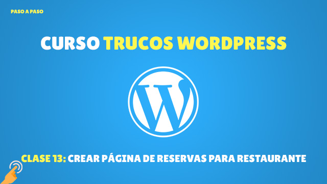 Crear página de reservas para restaurante