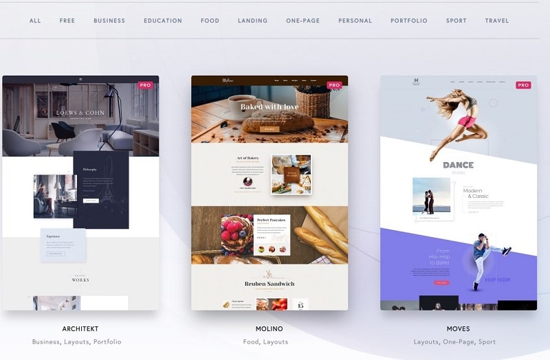layouts brizy