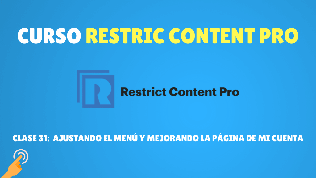 academia online Ajustando el menú y mejorando la página de mi cuenta