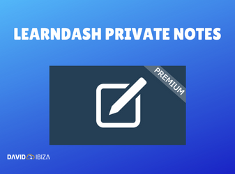 Learndash private notes