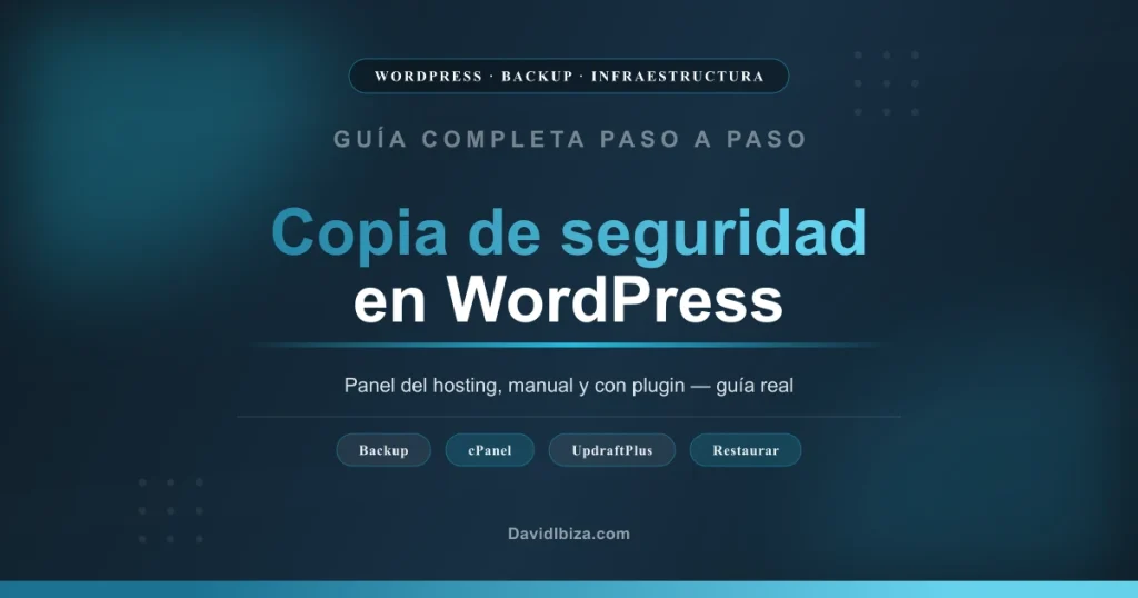 Cómo hacer una copia de seguridad en WordPress paso a paso